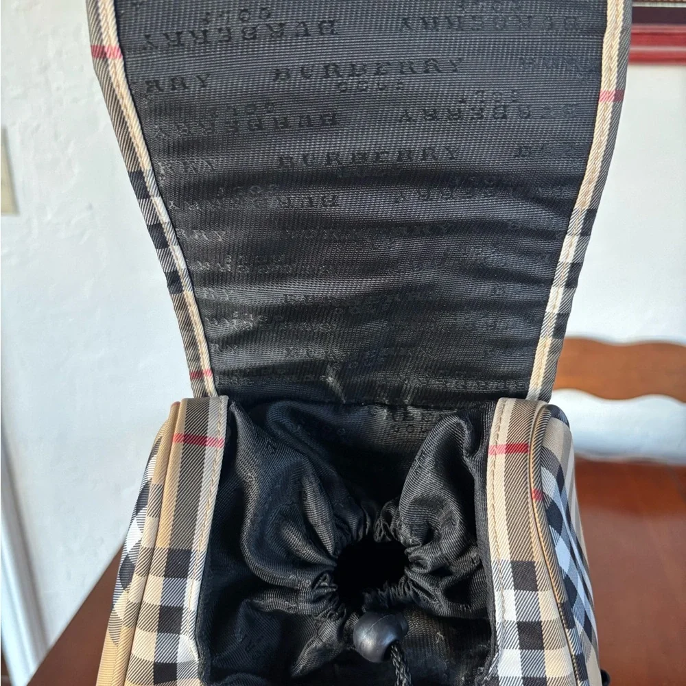 Authentic Burberry Nova Check Golf Backpack -‎ EUC